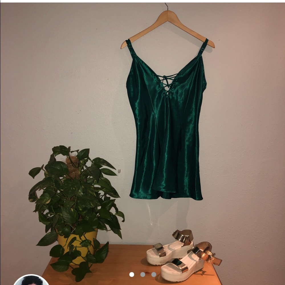 Frederick’s of Hollywood Teal Chamise